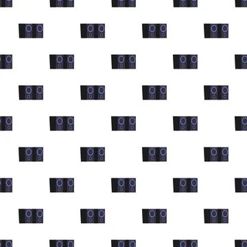 Audio speaker system pattern creating sound technology background Illustrazione stock