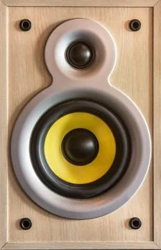 Audio speaker two-way system, two speakers Stock-Fotos