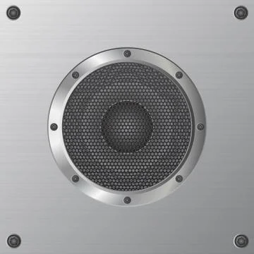 Audio speaker vector illustration isolated on white background Stock Illustration