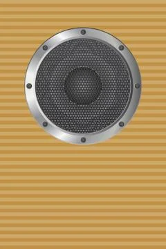 Audio speaker vector illustration isolated on white background Stock Illustration