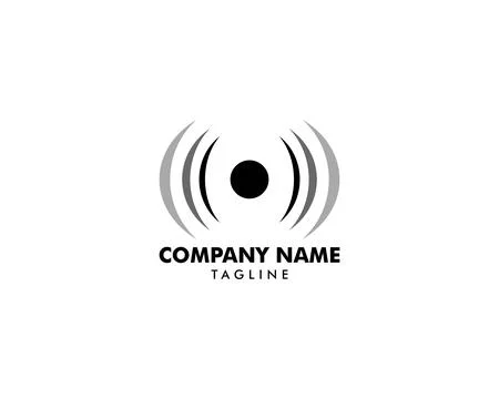 Audio Speaker Vector Logo Template Design Stock Illustration