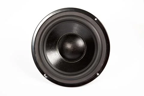 Audio speaker on white background Stock Photos
