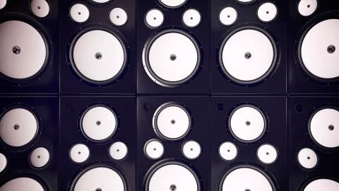 Audio Speakers background Stock Illustration