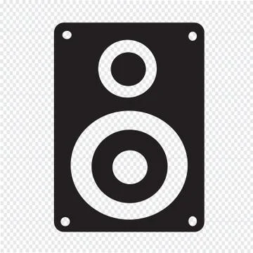 Audio speakers icon Stock Illustration