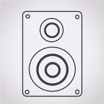 Audio speakers icon Stock Illustration