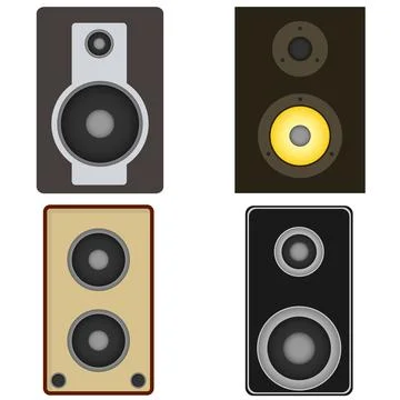 Audio speakers Stock Illustration