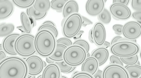Audio Speakers.Alpha matte Stock Footage 46566050