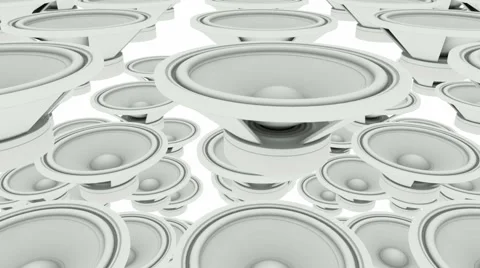 Audio Speakers.Seamless loop Stock Footage 46524715