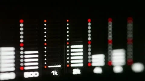 Audio spectrum analyzer 스톡 동영상 12590565