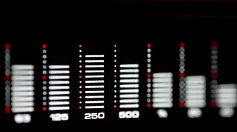 Audio spectrum analyzer Stock Footage 32495141