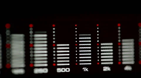 Audio spectrum analyzer Stock Footage 46656617