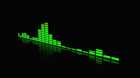Audio spectrum animation Stock Footage 68923208