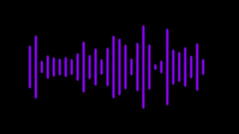 Audio Spectrum &amp; Equalizer Animation, Abstract Animated Digital Lines Video stock 345021395