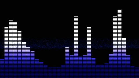 Audio Spectrum Equalizer Video stock 107940735