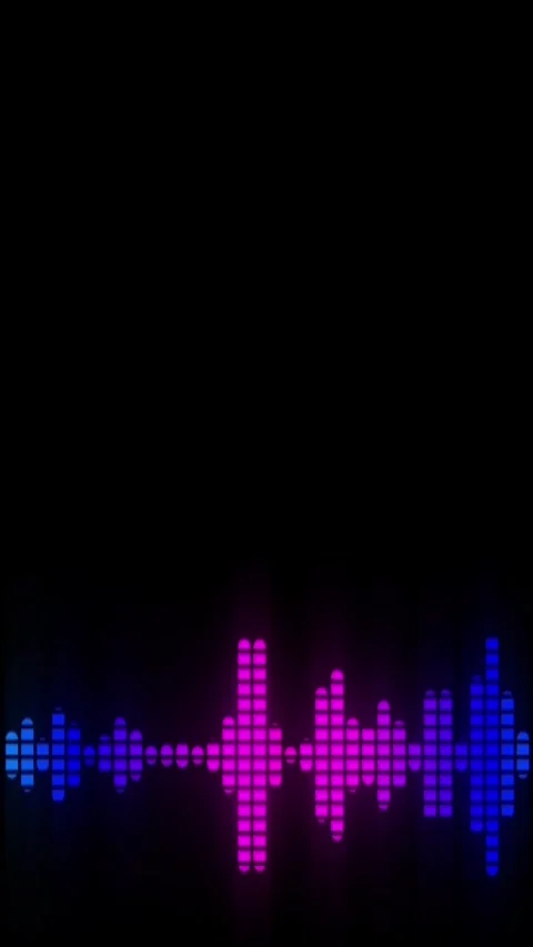 Audio Spectrum Equalizer Vertical Overlay Animation Stock-Footage 344765438