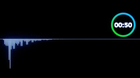 Audio spectrum Frquency waveform , Abstract 3D sound waves with Colorful load 스톡 일러스트