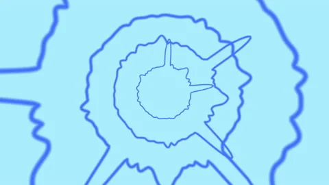 Audio Spectrum Material Depth Blue Stock Footage 239989482