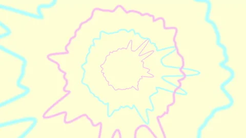 Audio Spectrum Material Depth Pink&amp;Blue Stock Footage 240070036
