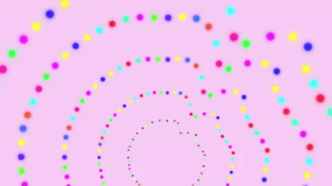 Audio Spectrum Material Rainbow Pink Stock Footage 239990283