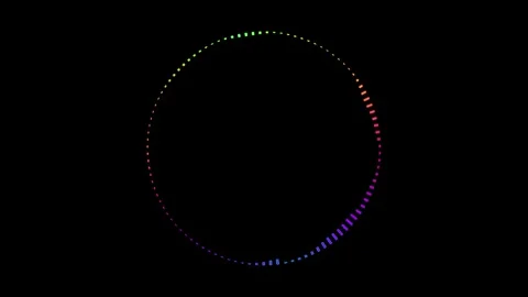 Audio spectrum motion animation video Stock Footage 279526690