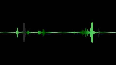 Audio spectrum motion animation video Stock Footage 281250815