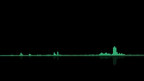 Audio spectrum motion animation video Stock Footage 281250819