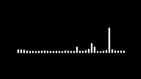 Audio spectrum motion animation video Stock Footage 303338989