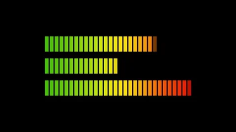 Audio Spectrum Music Equalizer Bar Motion Graphics Video Overlay Stock Footage 344834951