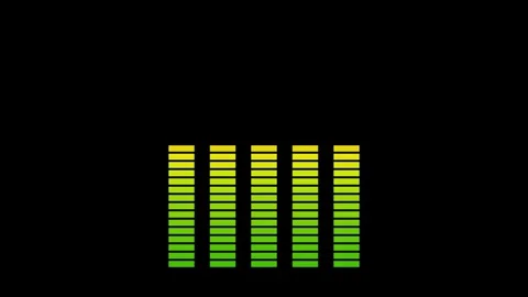 Audio Spectrum Music Equalizer Bar Motion Graphics Video Overlay Stock Footage 344834954