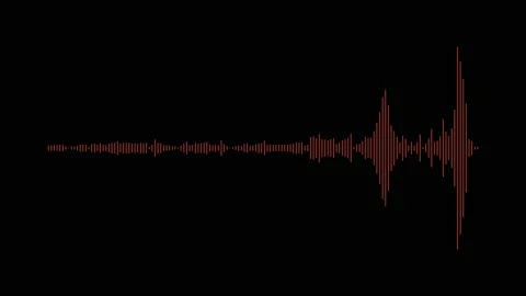Audio spectrum simulation on black background Stock Footage 142346623