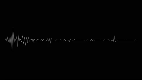 Audio spectrum simulation on black background Stock Footage 183392777
