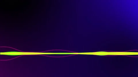 Audio spectrum simulation on colourful background Stock Footage 175841178