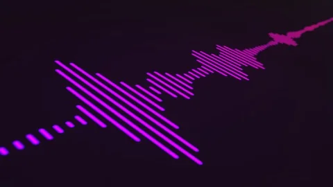 Audio Spectrum Simulation Stock Footage 111481164