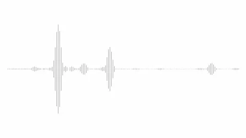 Audio spectrum simulation on white background use for music Stock Footage 153758932