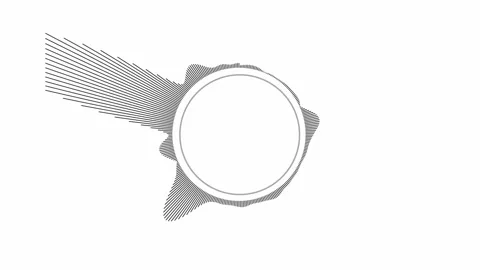Audio spectrum simulation on white background use for music Stock Footage 153758980