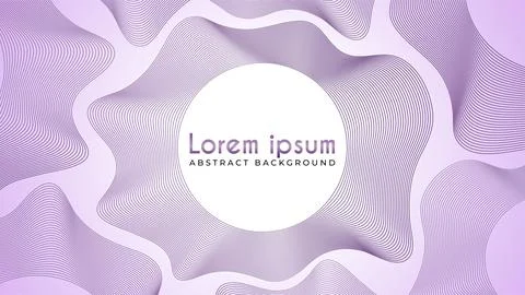 Audio Spectrum Visual, Abstract Wave Line Background Design Template with E.. 스톡 일러스트