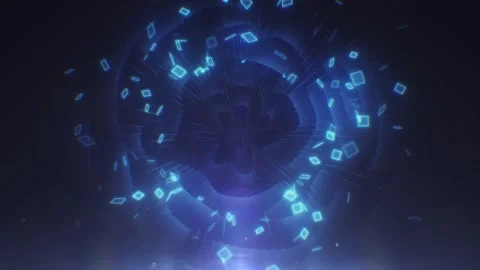 Audio spectrum visualizer blue background, audio spectrum background Stock Footage 167558061