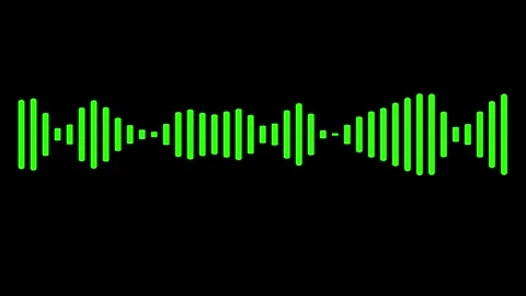 Audio spectrum visualizer polar effect animation isolated on black background Stock Footage 321299141