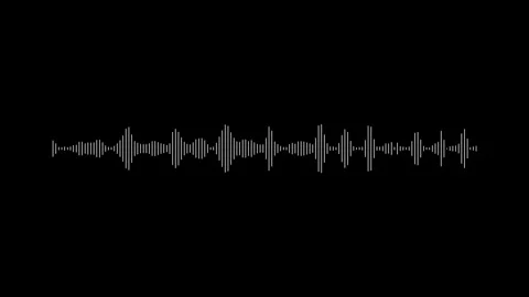 Audio spectrum wave effect, Wave form Audio Isolated on transparent backgroun Stock-Footage 346164247