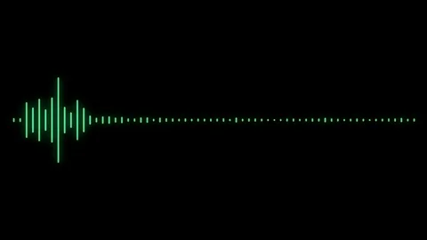 Audio Spectrum Waveform Animation On Black Background Stock Footage 112631239