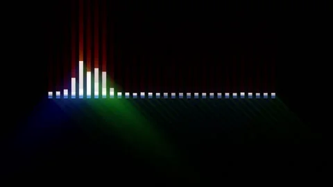 Audio Spectrum Waveform Visualiser Backg... | Stock Video | Pond5