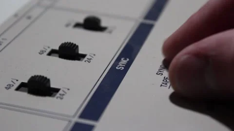 Audio Switchboard Stock Footage 237646110