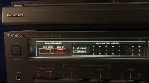 Audio System Playing Stock Footage
