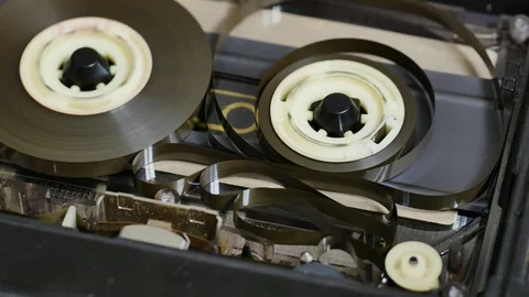 Magnetic Tape Stock Footage ~ Royalty Free Stock Videos