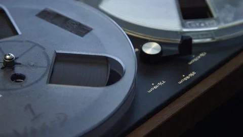 Audio tape reel Stock Footage 127387763