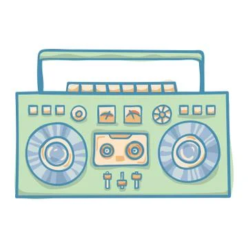 Audio Tech Isolated Stock Illustration