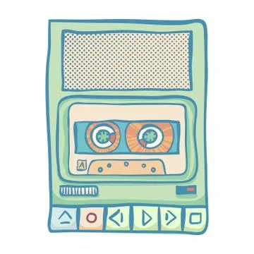 Audio Tech Isolated Stock Illustration