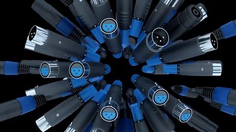 Audio Tech - Seamless VJ Loop Stock-Footage 73414138