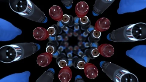 Audio Tech - Seamless VJ Loop Stock-Footage 73415487