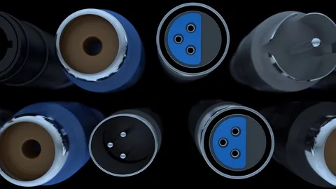 Audio Tech - Seamless VJ Loop Stock-Footage 73416178